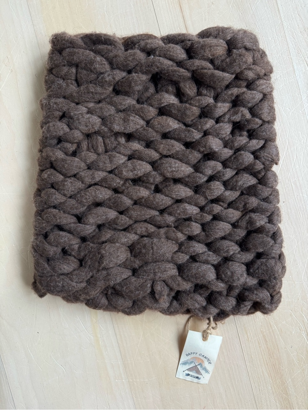 NEW Happy Camper Lee 100% Merino Wool Tube Scarf
